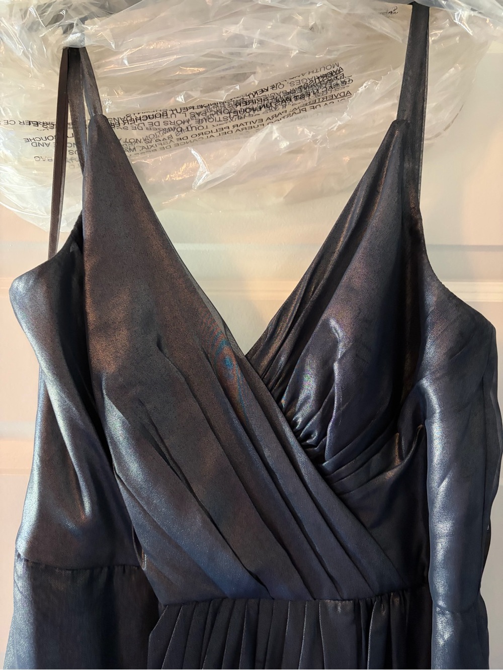 Navy metallic formal Vera Wang